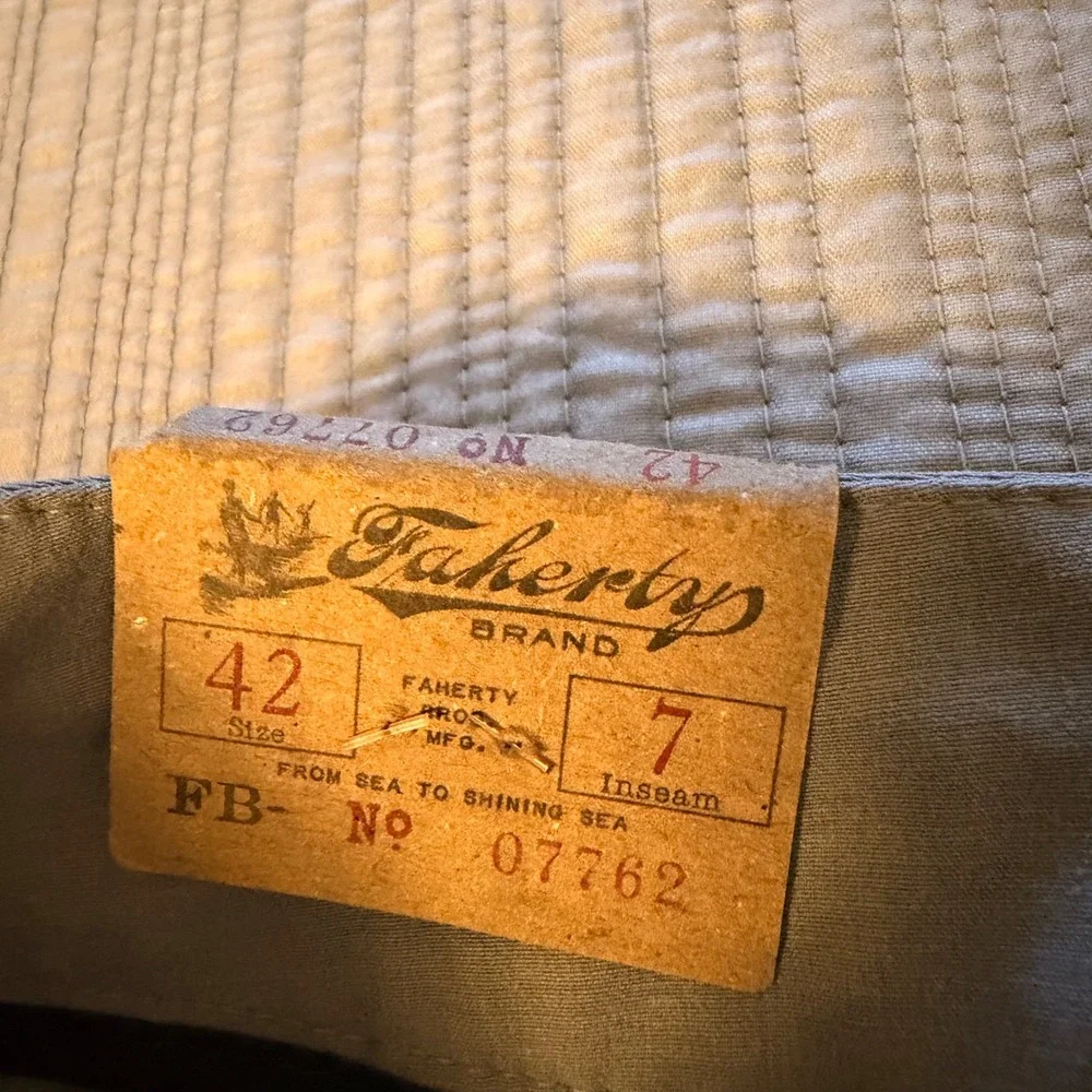 NWT Faherty All Day Men's Shorts Ice Grey Hybrid Swim Trunks 7